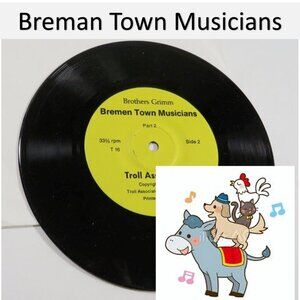 Bremen Town Musicians by Brothers Grimm LP Vinyl Record 33 1/3 RPM